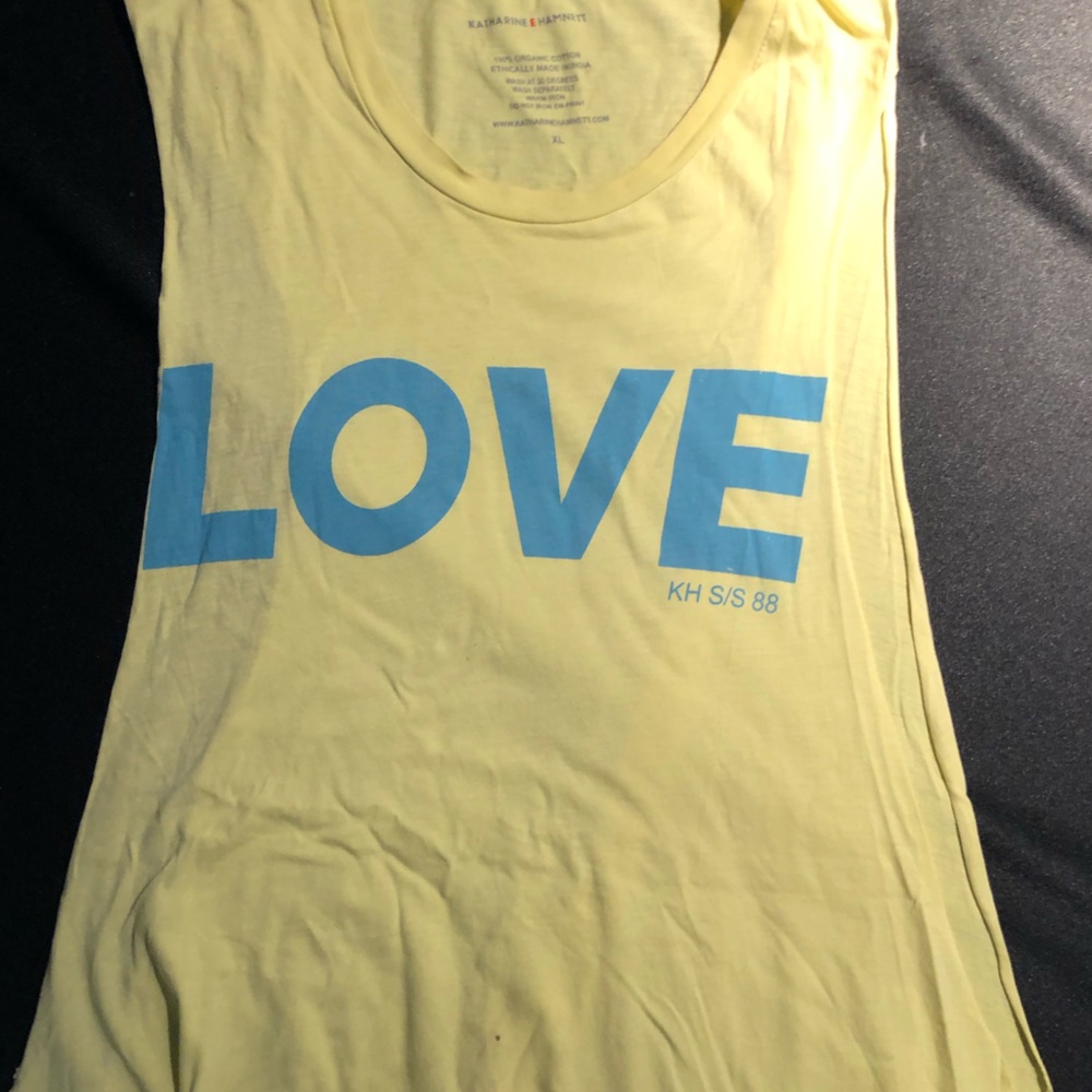 Repurposed TsHz:  LOVE (yellow XL)